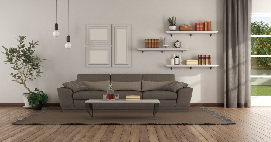 Idée déco étagère murale salon